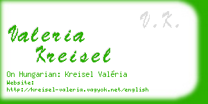 valeria kreisel business card